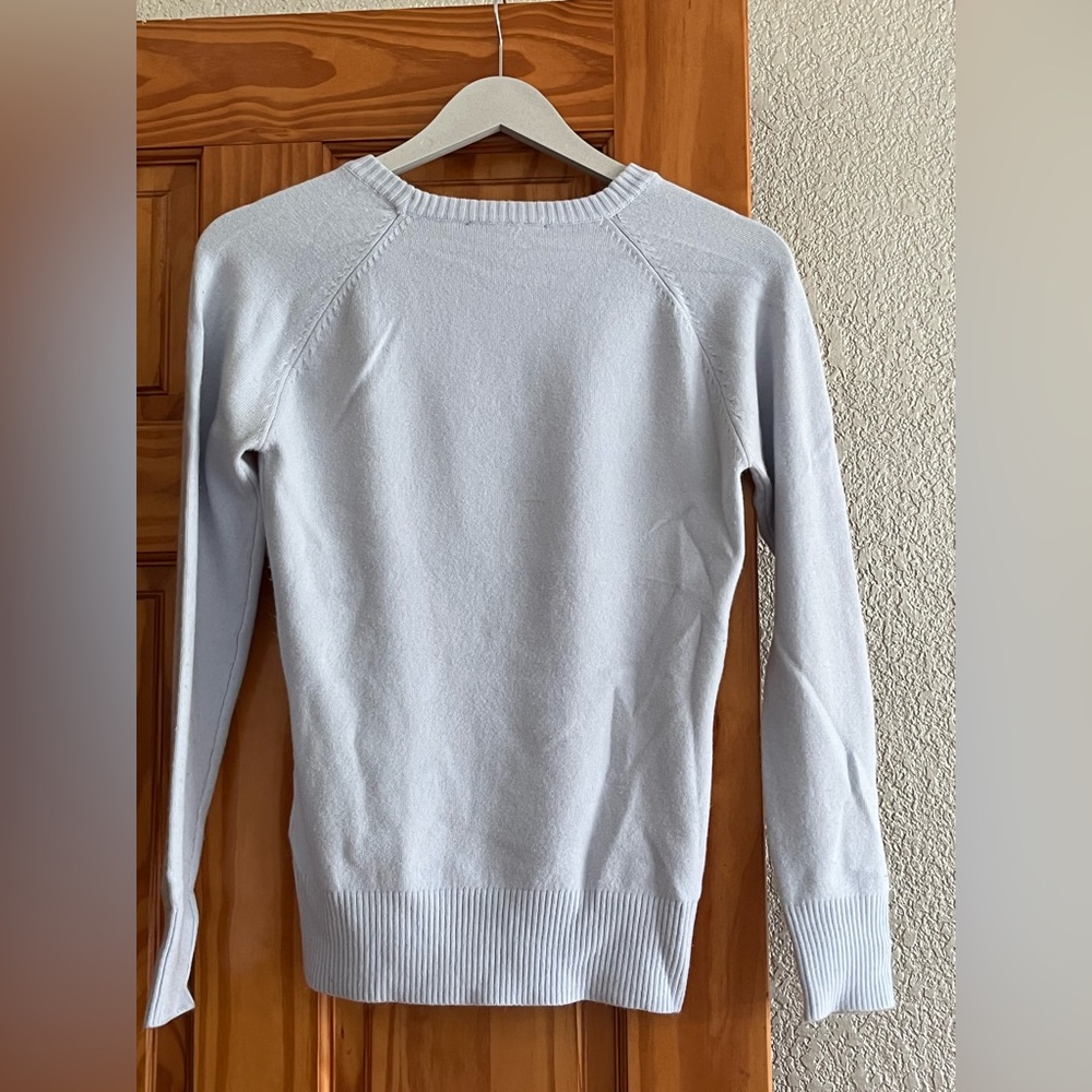 French Connection Pale Blue Crewneck Sweater - Picture 3 of 4